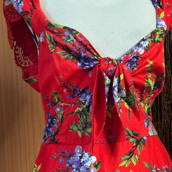 Samantha Sung fit and flare belted floral maxi dress sz 20. XXl - Picture 12 of 16
